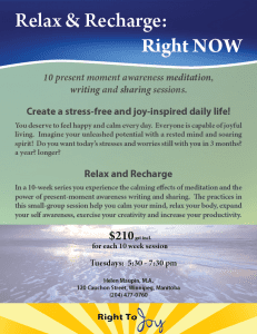 Relax Recharge Right Now March 2013