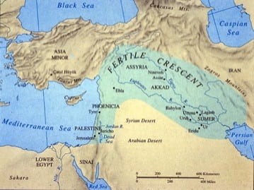 ancient map of mesopotamia
