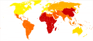 bipolar disorder world map