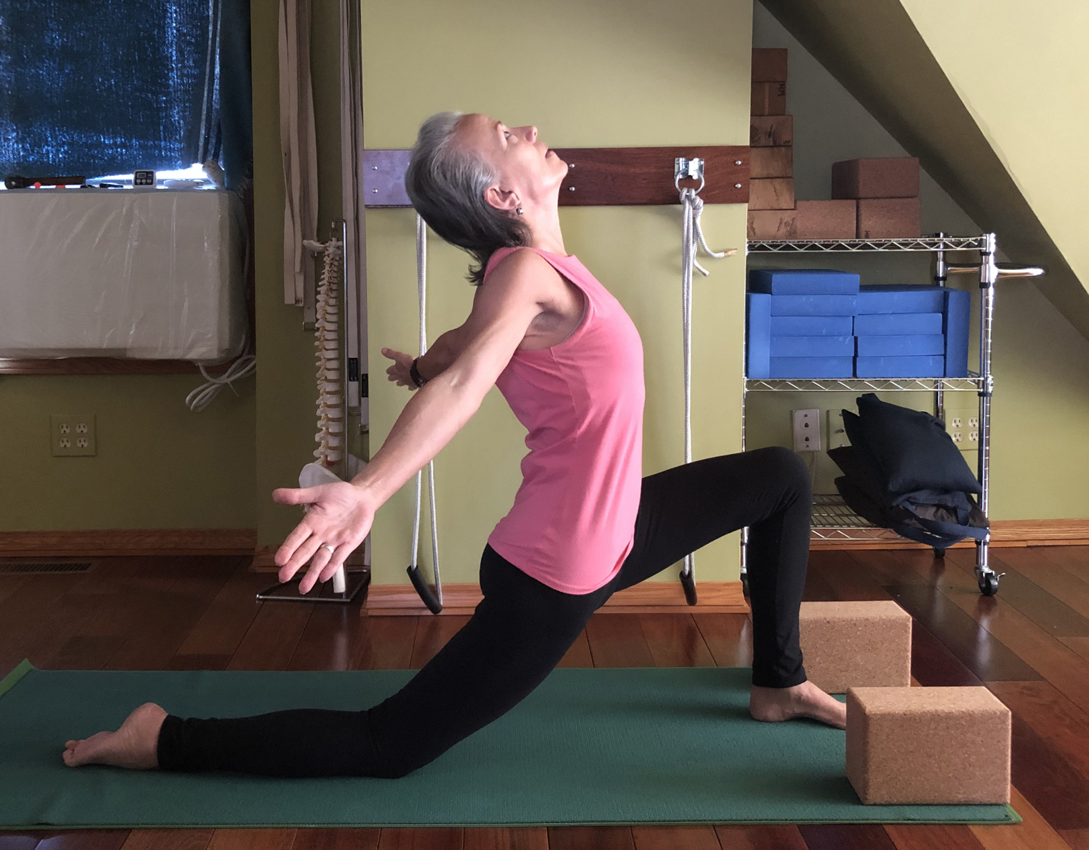 Easing into Virabhadrasana I (Warrior I Pose) – Right to Joy